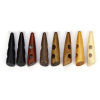 Picture of Natural Wood Horn Buttons Scrapbooking 2 Holes Multicolor