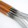 Picture of Bamboo & Stainless Steel Circular Knitting Needles Silver Tone 40cm(15 6/8") long