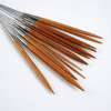 Picture of Bamboo & Stainless Steel Circular Knitting Needles Silver Tone 40cm(15 6/8") long