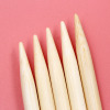 Image de Aiguilles à Tricoter Double Point en Bambou Couleur Naturelle 15cm Long