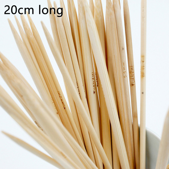 Picture of Bamboo Double Pointed Knitting Needles Natural 20cm(7 7/8") long