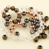 Picture of Iron Based Alloy Spacer Beads For DIY Jewelry Making Multicolor Round