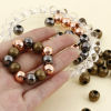 Picture of Iron Based Alloy Spacer Beads For DIY Jewelry Making Multicolor Round