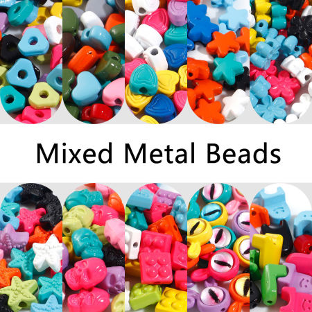 Zinc Based Alloy Spacer Beads For DIY Jewelry Making Multicolor Enamel