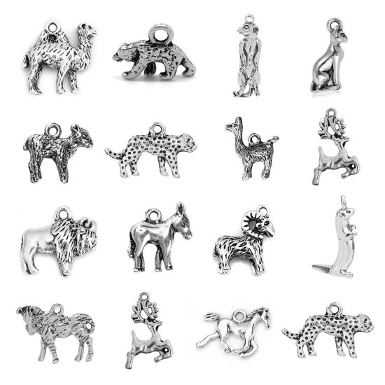 Picture of Zinc Based Alloy Charms Antique Silver Color Animal