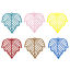 Picture of 10 PCs Iron Based Alloy Filigree Stamping Charms Multicolor Maple Leaf Painted 29mm x 27mm