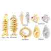 Picture of Brass Ocean Jewelry Connectors Charms Pendants Real Gold Plated