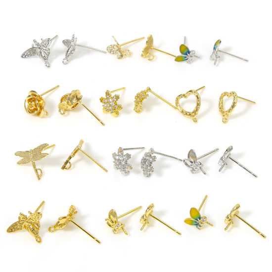 Picture of Hypoallergenic Brass Cute Earring Accessories Multicolor Rabbit Ears