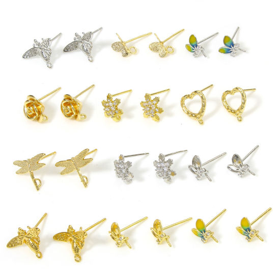 Picture of Hypoallergenic Brass Cute Earring Accessories Multicolor Rabbit Ears