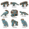 Picture of Zinc Based Alloy Patina Spacer Beads For DIY Jewelry Making Antique Copper Blue Animal