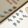 Picture of Zinc Based Alloy Patina Spacer Beads For DIY Jewelry Making Antique Copper Blue Animal
