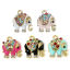Image de 5 Pcs Breloques en Alliage de Zinc Doré Eléphant à Strass Coloré Émail