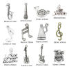 Picture of Zinc Based Alloy Music Charms Antique Silver Color