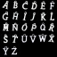 Imagen de 30 Unidades Zamak Colgantes Argentado Letras