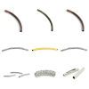 Picture of Brass Beads For DIY Jewelry Making Curved Tube