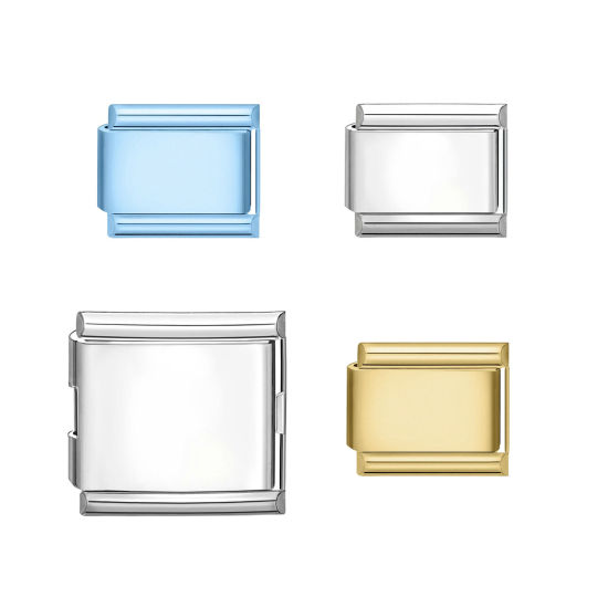 Immagine di 1 Pz 304 Acciaio Inossidabile Bracciale con Charm Italiano a Maglie, Creazione di Gioielli Fai-da-te