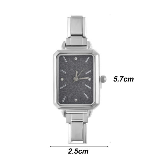 Изображение 1 ШТ 304 Нержавеющая Сталь Стильный & Стильный и повседневный Лицо часов с итальянскими чармами для изготовления украшений своими руками Восьмиугольник 5.7см x 2.5см