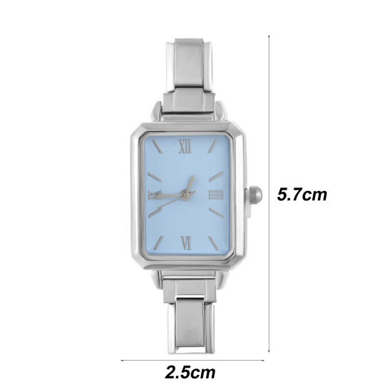 Изображение 1 ШТ 304 Нержавеющая Сталь Стильный & Стильный и повседневный Лицо часов с итальянскими чармами для изготовления украшений своими руками Восьмиугольник 5.7см x 2.5см