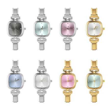 Picture of 304 Stainless Steel Stylish & Casual Italian Charm Links Watch Face For DIY Jewelry Making Square 5.7cm x 2.5cm