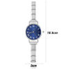 Picture of 304 Stainless Steel Italian Charm Links Modular Wrist Watch, Stylish & Casual Round Unisex Gift 18.5cm(7 2/8") long