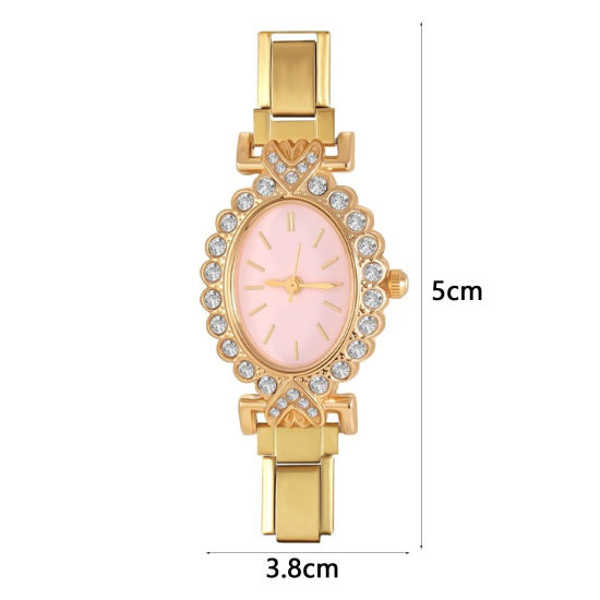 Imagen de 1 Unidad 304 Acero Inoxidable Exquisito Cara de Reloj con Enlaces de Encanto Italiano para Hacer Joyas DIY Al Por Mayor Multicolor 5cm x 3.8cm
