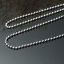 Immagine di 304 Acciaio Inossidabile Collana Tono Argento Catena a Pallini Con Aragosta Fermagli Fibbia lunghezza:46cm Dimensione della Catena: 3mm(1/8") Dia.,1 Pz