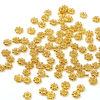 Picture of Brass Beads 18K Real Gold Plated Flower About 5mm x 5mm, Hole: Approx 1.4mm, 20 PCs