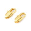 Imagen de Latón Corchete de la Langosta 18K Oro Real Chapado Revestimiento 10mm x 5mm, 5 Unidades