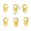 Imagen de Latón Caída de la Cola Lleno de oro Cremallera 6mm x 3mm, 5 Unidades