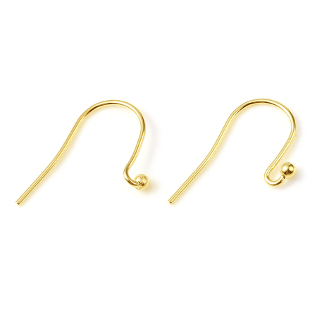 Picture of Copper Ear Wire Hooks Earring Gold Filled W/ Loop Post/ Wire Size: (21 gauge), 4 PCs