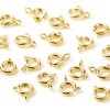 Imagen de Latón Broche Primavera Lleno de oro Ronda 10mm x 8mm, 5 Unidades