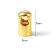 Picture of Brass End Caps Gold Filled Cylinder (Fits 4.6mm Cord) 9mm x 5mm, 5 PCs