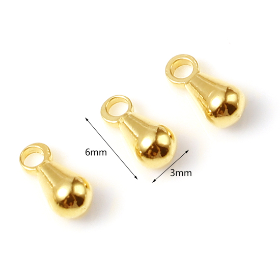 Picture of Brass Tail Drop Gold Filled Drop 6mm x 3mm, 5 PCs