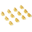 Picture of Brass Ear Nuts Post Stopper Earring Findings Gold Filled 6mm x 5mm, 10 PCs