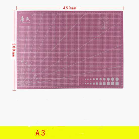 Изображение PVC Пластик Подкладка Розовый Прямоугольник 45см x 30см, 1 ШТ