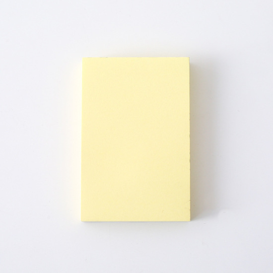 紙 付箋 黄色 長方形 76mm x 50mm、 1 冊 の画像