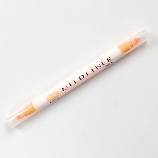 ABS 蛍光ペン オレンジ色 14.5cm、 1 本 の画像