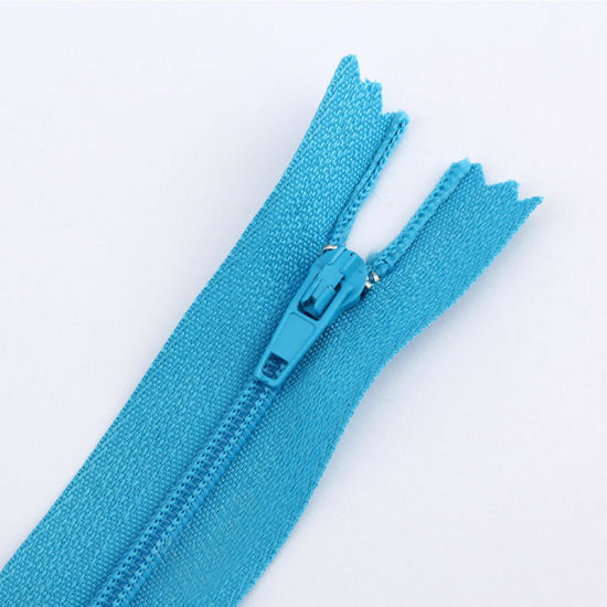 Picture of Nylon Zipper For Tailor Sewing Craft Lake Blue 20cm, 10 PCs