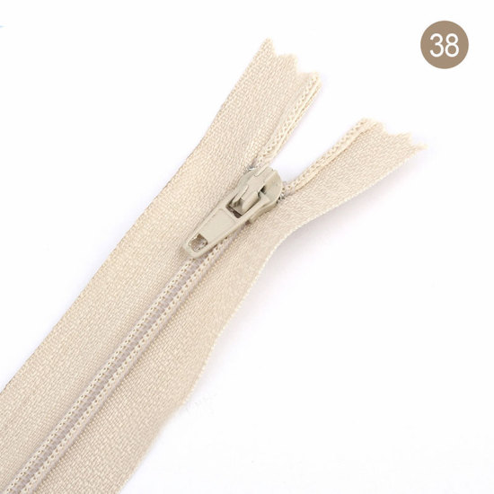 Picture of Nylon Zipper For Tailor Sewing Craft Off-white 20cm, 10 PCs