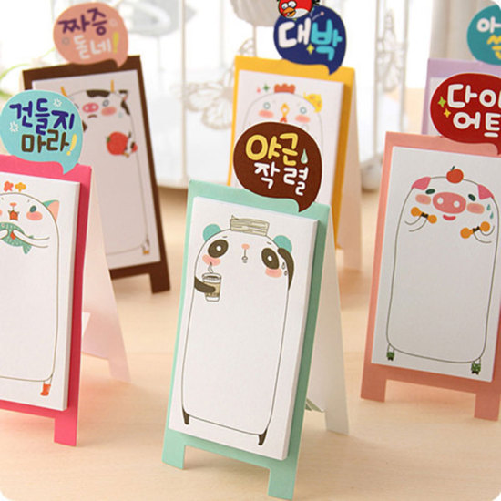 Picture of (31 Sheets) Paper Memo Sticky Note At Random Rectangle Animal 12.3cm x 5.3cm, 1 Copy