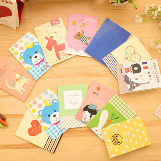 Picture of Paper Memo Notepad Stationery At Random Rectangle Heart 12cm x 8.5cm, 1 Copy