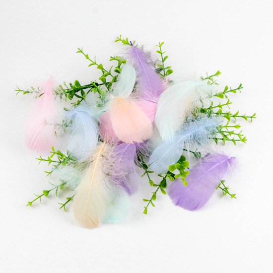 Picture of DIY Handmade Craft Materials Accessories At Random Mixed Dream Catcher Feather 100 PCs