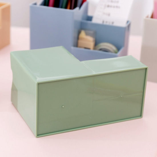 Picture of Plastic Storage Container Box Basket Green 15cm x 10cm, 1 Piece