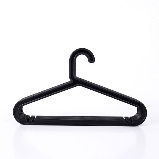 Picture of Plastic Clothes Hangers Black 41.5cm x 23.5cm, 10 PCs