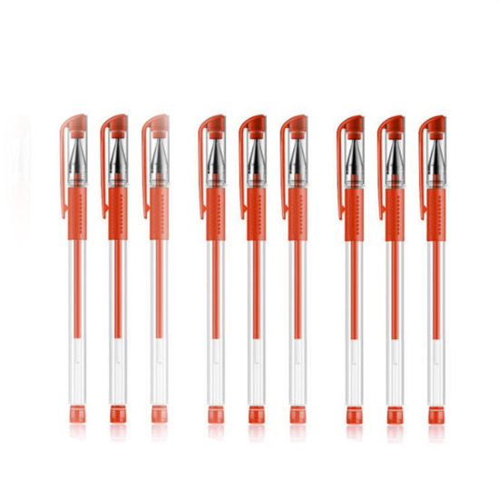 Изображение 0.5мм ABS Пластик Гелевая Ручка Красный 15см, 10 ШТ