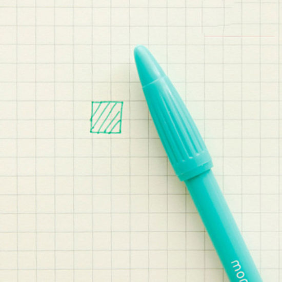 Изображение Зеленый Синий - Водяная ручка, фибра.