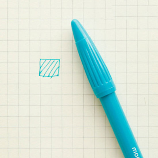 Изображение Зеленый Синий - Водяная ручка, фибра.