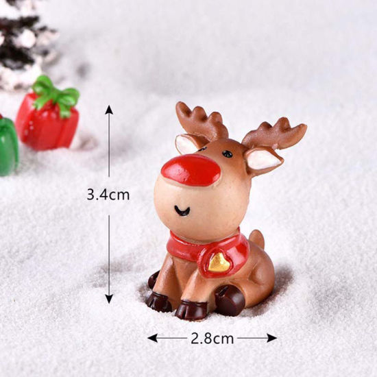 Picture of Resin Micro Landscape Miniature Decoration Green Christmas Tree 5cm x 2.5cm, 1 Piece