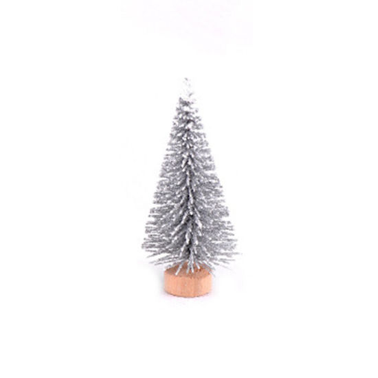 Picture of Silver - Style6 Artificial Snowflakes Christmas Tree Xmas Decoration Decoration Xmas Green Silver Mini Tree