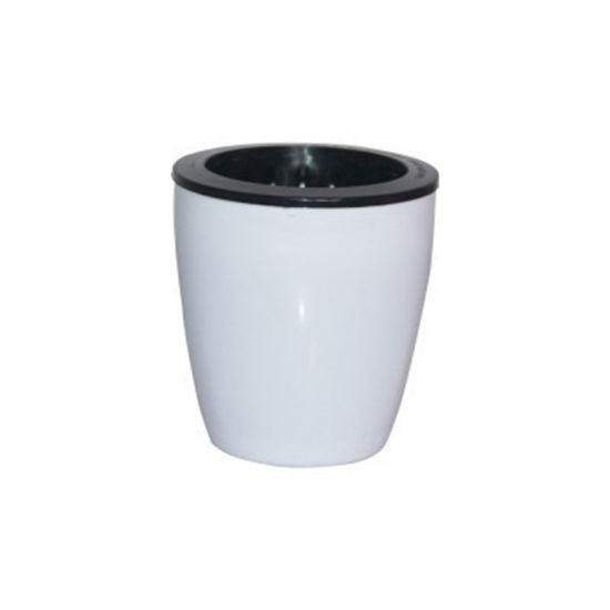 Picture of White - Style3 Pocketgarden Lazy Flower Pots Automatic Water - absorbing Flowers Pot Storage Plastic Flower Pots